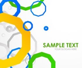 color polygons background design vector