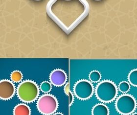 Creative text box background vector