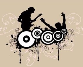 Rock Concert creative vector