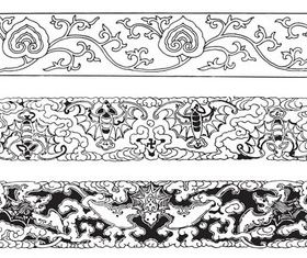 Ornament Ribbons vectors graphic