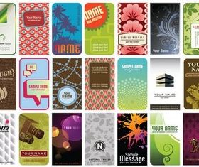 Retro Cards shiny vector