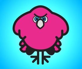 Angry Bird Cartoon vector