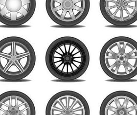 Car Wheels graphic vector