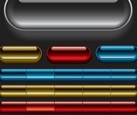 Glass Web Buttons Illustration vector