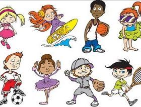 Children graphic vector graphics