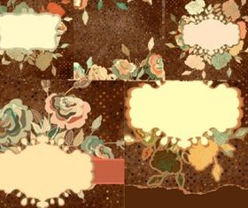 Bright flower background design vector