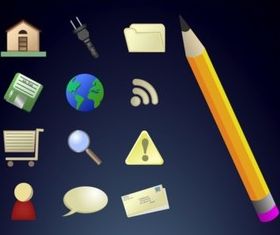 Computer Icons Set vector