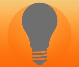 Light Bulb Icon creative vector