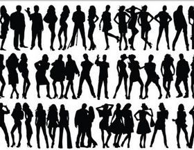 People Silhouettes free vector graphics