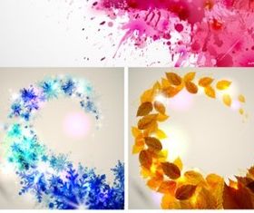 Beautiful splash-ink background vectors graphics