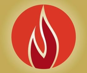 Flames Icon set vector