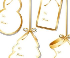 Christmas Tags free shiny vector