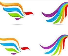 Creative Colorful Logotypes vector graphic