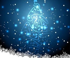 Christmas Blue Backgrounds vector