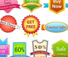 Sale Badgets free vector material