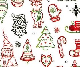 Christmas Elements vectors graphics