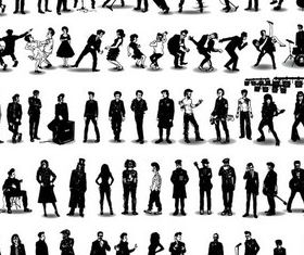 Musicians graphic design vectors