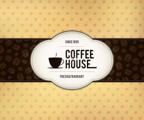 Retro coffee house menu cover 1 vector
