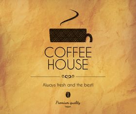 Retro coffee house menu cover 2 vector