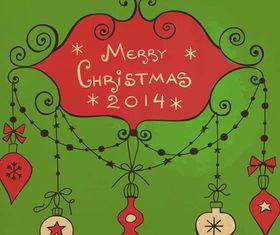 Cartoon Christmas background vector