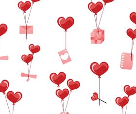 Hearts balloon vectors material