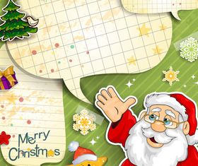 SantClaus text cloud background vector graphic