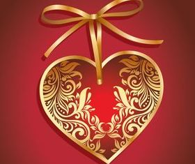 Valentine hearts cards 1 vector
