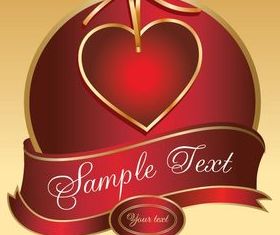 Valentine hearts cards 3 vector