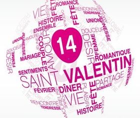 Valentines Inscription design 1 vector