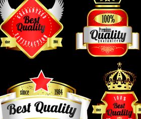 Royal glass labels 2 vector