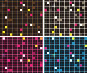 Mosaic backgrounds design vector