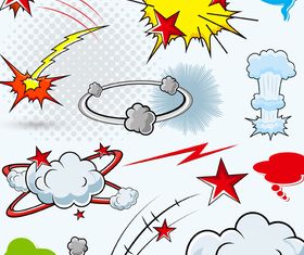 Cartoon explosion 2 vector