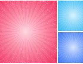 Grunge sunburst background vector