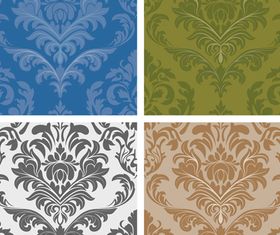 Vintage Damask Background vectors