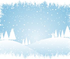 Winter Snow Mountain background vector