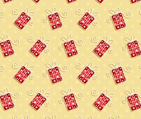 Gift box pattern vector