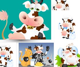 Cartoon Cow vector graphics