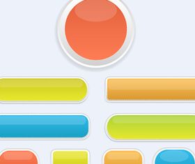 Glossy Buttons Illustration vector