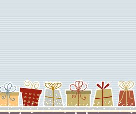 Retro style christmas background vector