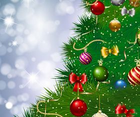 Christmas baubles background 1 vector