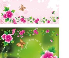 Plant flower background vector