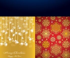 Bright christmas design elements background vector
