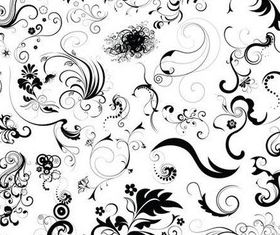 Floral graphic design vectors