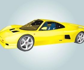 Ascari Car Illustration vector