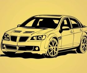 Car Outlines vector