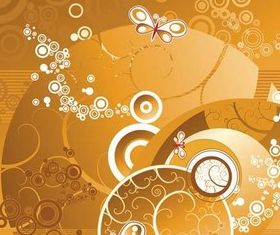 Abstract Floral Patterns art vector