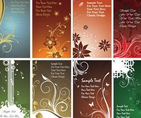 Flower Cards Luxury art vectors graphics