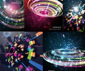 3D colorful background vector