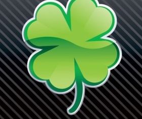 Shiny clover vector graphics