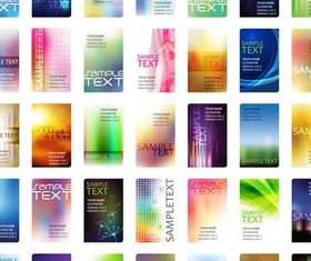 Abstract Vertical Cards Illustration vector